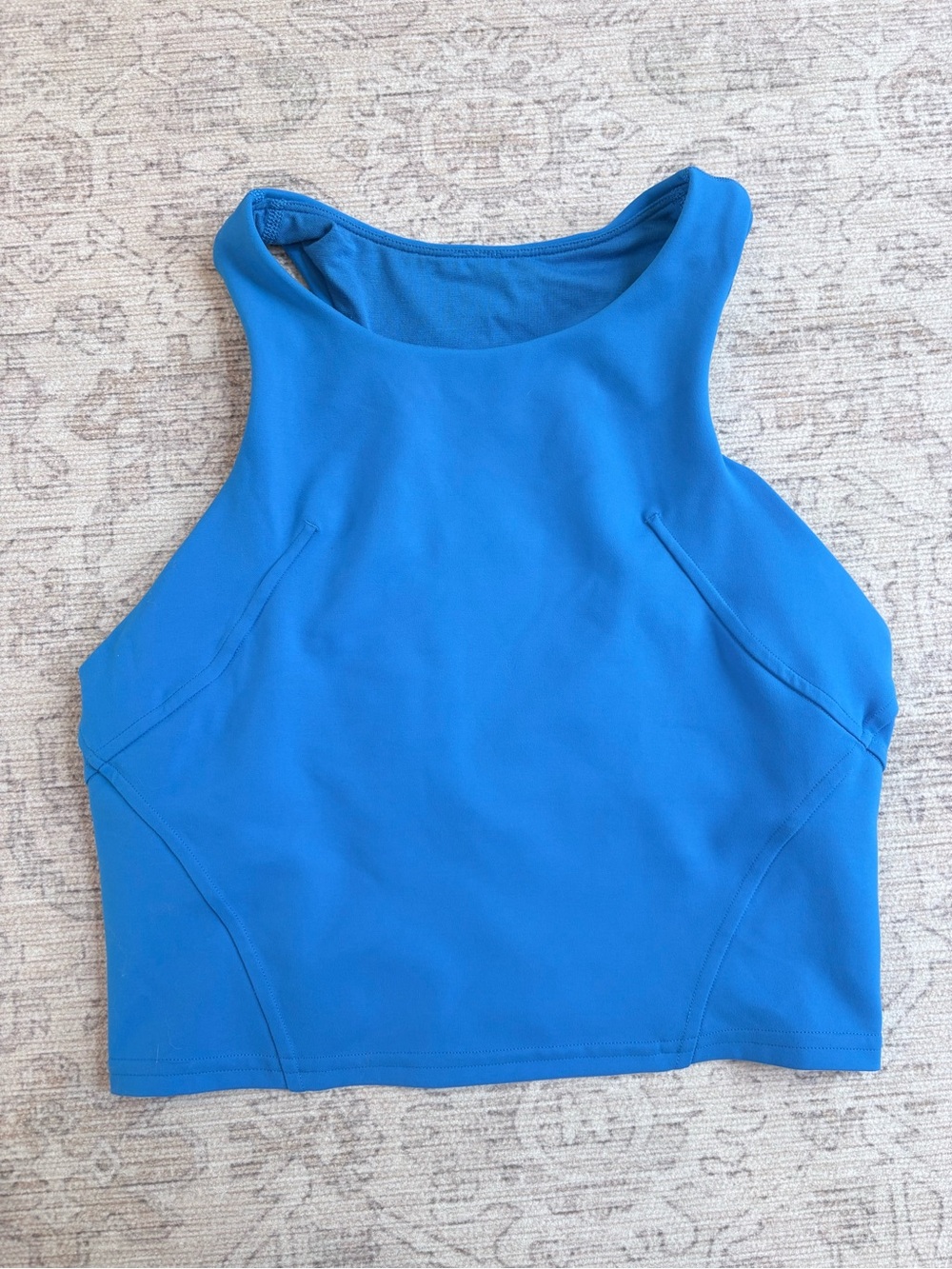 lululemon athletica Wunder Train High Neck Racerback Tank, Poolside, Size 6